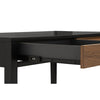 CONALL Study Desk 120cm - Walnut & Black
