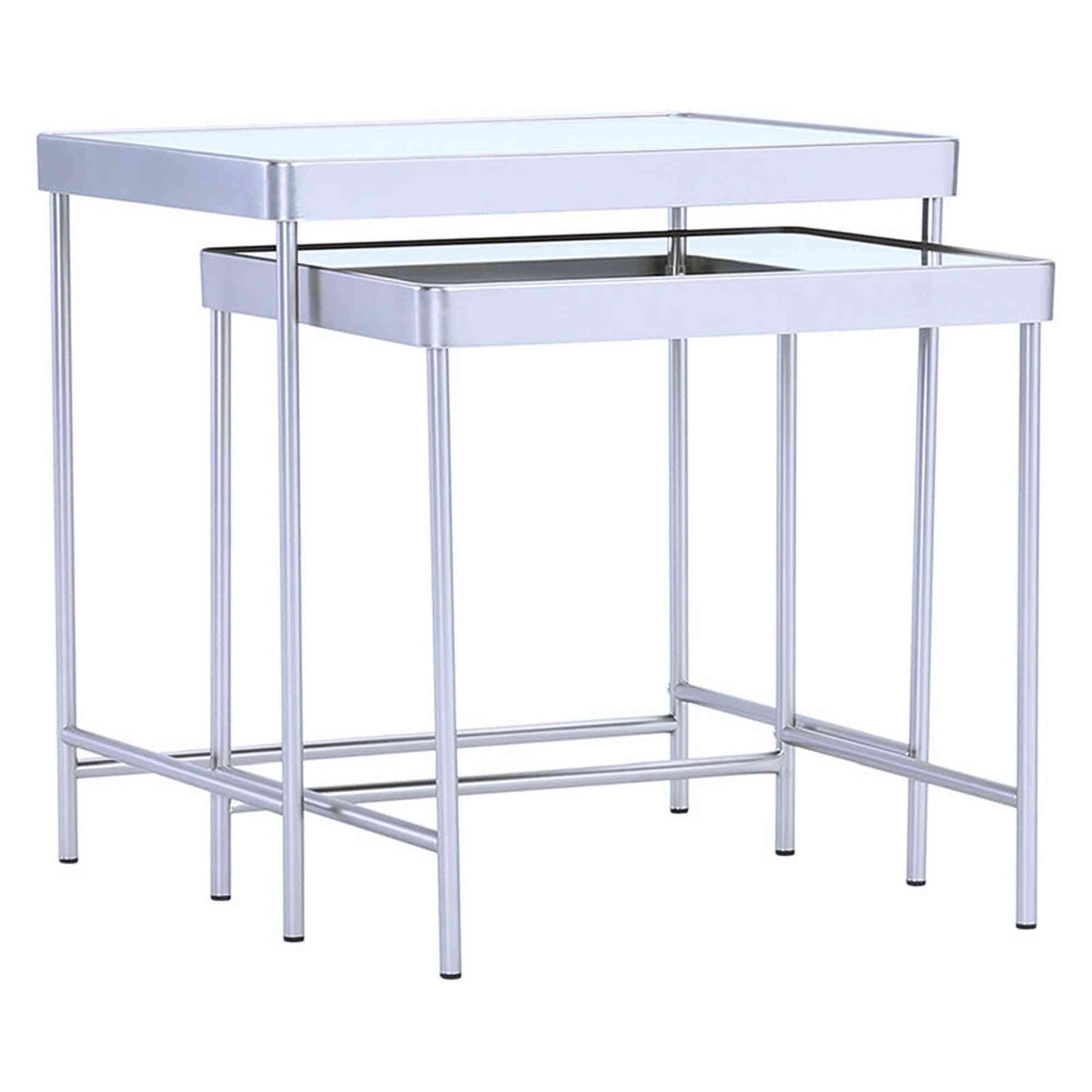 CAMEO Nest of 2 Tables - Mirror,Living Room Furniture,Coffee Tables,Occasional Tables,Modern Furniture