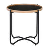TANIX Side Table - Round - Black