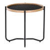 TANIX Side Table - Round - Black