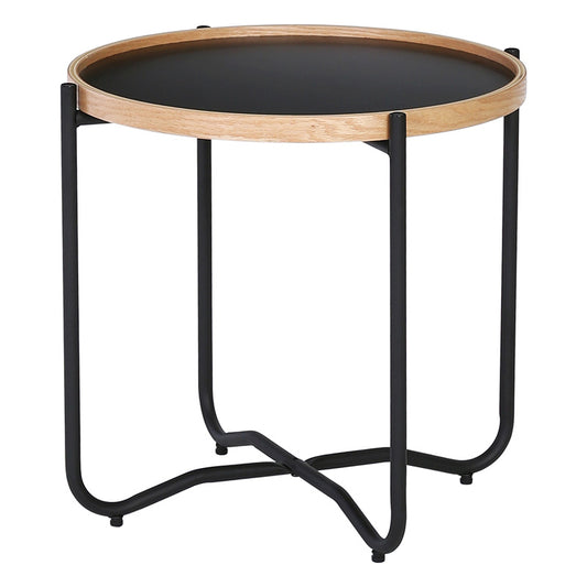 TANIX Side Table - Round - Black