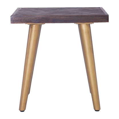 SIVAN Side Table 50x50cm Acacia Solid Wood - Brown,Living Room Furniture,Coffee Tables,Occasional Tables,Modern Furniture