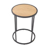 BRADFORD Side Table 40cm  - Natural & Black