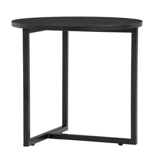 TURNER Round Side Table 46cm - Black