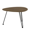 CORWIN Oval Coffee Table 67cm - Walnut
