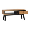 CASTOR Coffee Table 100cm - Natural, Navy Blue & Black