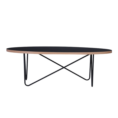 NARESH Coffee Table - Oval - Black
