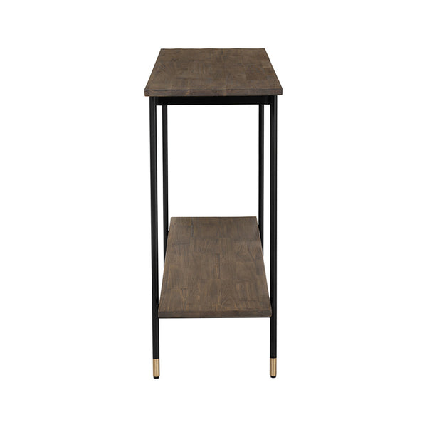 HAMILTON Console Table Solid Acacia Wood 140cm Toffee Modern Furniture