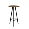 TAIJO Bar Table 60cm - Walnut & Black