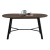 HAROLD Dining Table 160cm - Walnut & Black