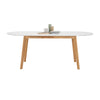 WERNER Extendable Dining Table 150-195cm  - Natural & White