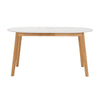 WERNER Extendable Dining Table 150-195cm  - Natural & White