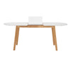 WERNER Extendable Dining Table 150-195cm  - Natural & White