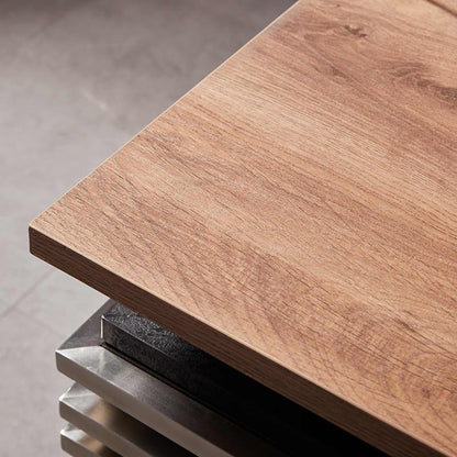 PHOENIX Sit & Stand Electric Lift Executive Desk with Left Return 1.8M - Warm Oak & Black