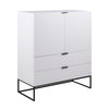 SVANA Tall Sideboard 100cm - White