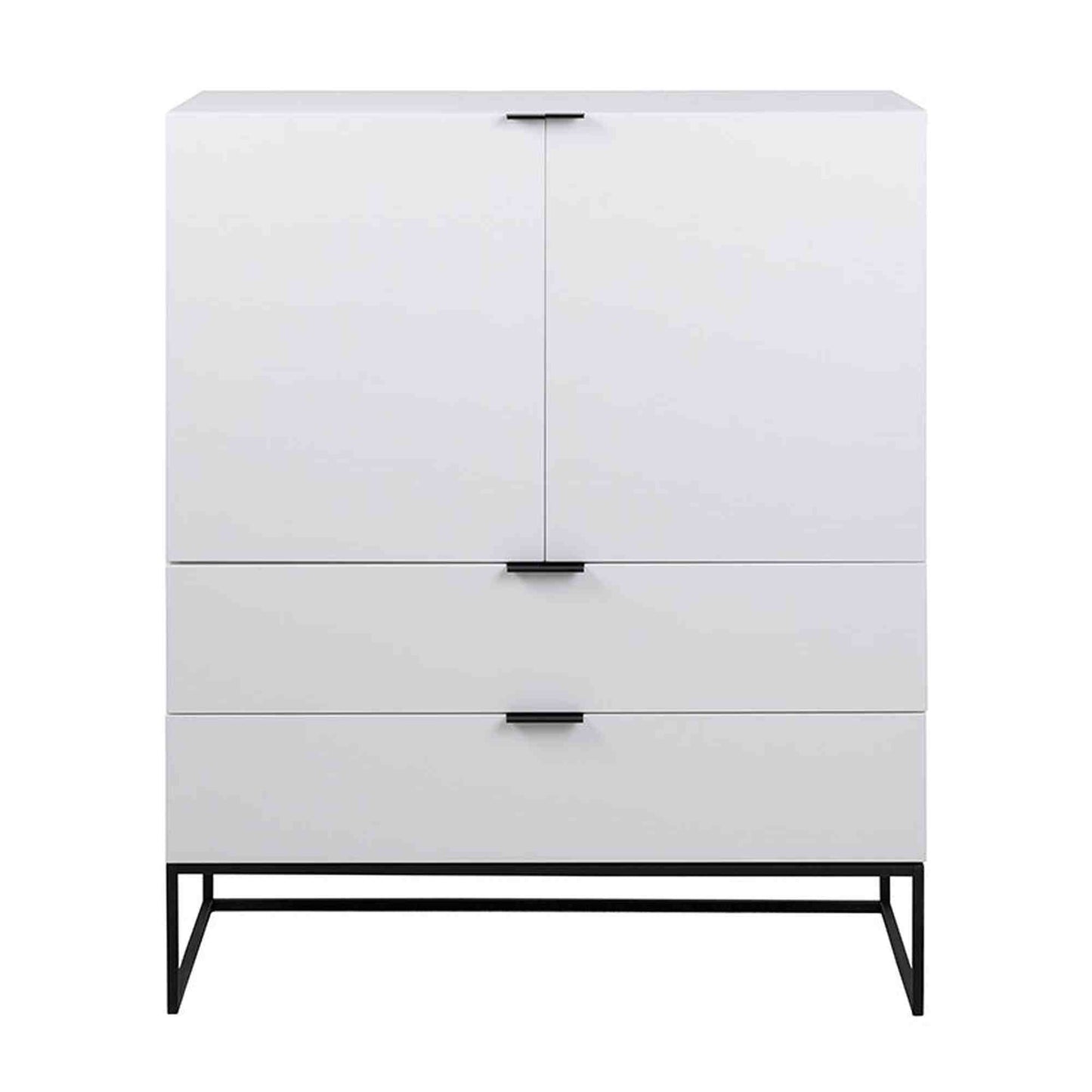 SVANA Tall Sideboard 100cm - White