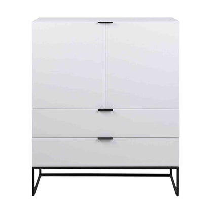 SVANA Tall Sideboard 100cm - White