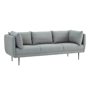 SUPRA 3 Seater Sofa - Pale Silver