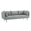 SUPRA 3 Seater Sofa - Pale Silver