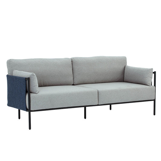 TREDIA 3 Seater Sofa - Silver & Midnight Blue,Living Room Furniture,Lounges,Three Seaters,Modern Furniture