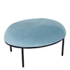 VAMOS Oval Footstool/ Ottoman 80cm - Jade & Black