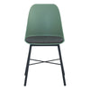 LAXMI Dining Chair - Dusty Green & Black