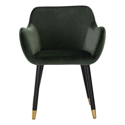 AILIN Armchair Chair - Olive & Black