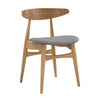 Tricia Dining Chair - Oak & Grey