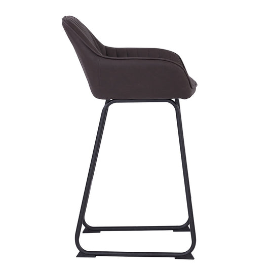EKON Counter Stool - Brown & Black