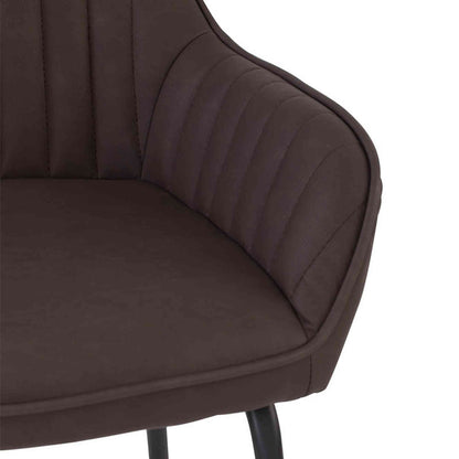 EKON Counter Stool - Brown & Black