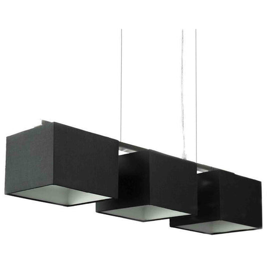 Godwin Black Black Square Trio Pendant Lights,Home Decor,Lighting,Pendant Lights,Modern Furniture