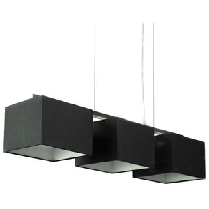Godwin Black Square Trio Pendant Lights