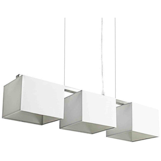 Godwin White White Square Trio Pendant Lights,Lighting,Pendant Lights, Home Decor,Modern Furniture