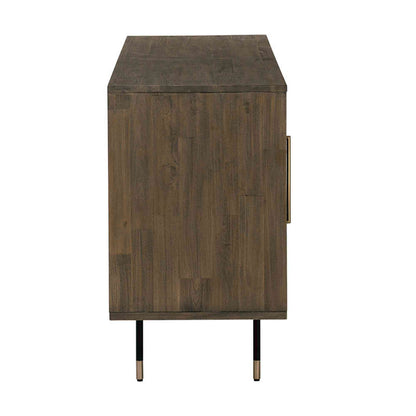 HAMILTON Sideboard Buffet Solid Acacia Wood 160cm - Toffee Colour