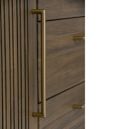 HAMILTON Sideboard Buffet Solid Acacia Wood 160cm - Toffee Colour