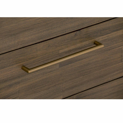 HAMILTON Sideboard Buffet Solid Acacia Wood 160cm - Toffee Colour