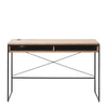 RIVOLI Study Desk 120cm -  Natural Oak & Black