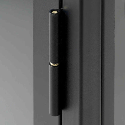 CARMEL Single Door Glass Display Cabinet 57x160cm - Black