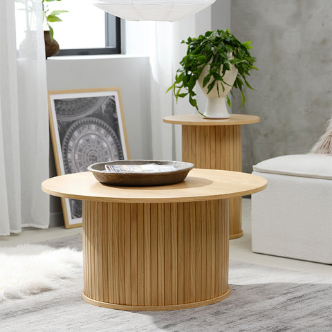 NOLA Round Coffee Table 90cm - Oak