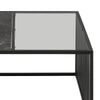 STRINGTON Square Coffee Table 80cm - Black Marble Effect