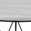 DARBY Coffee Table Marble 80cm - White