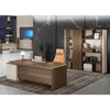ANDERSON Executive Desk 2.0M Reversible - Hazelnut & Beige