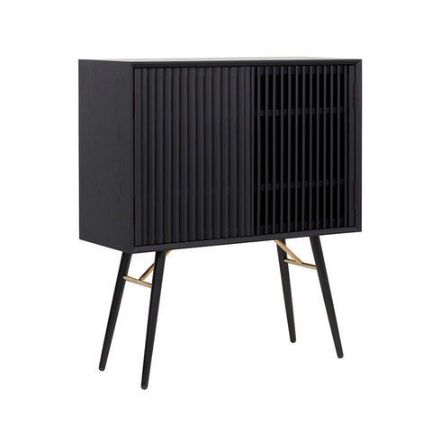 ASLOG Tall Sideboard 90cm - Black,Dining Room Furniture,Sideboards,Modern Furniture