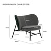 AVENIR Lounge Chair - Grey & Green