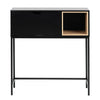 BATLEY Study Desk Console 91.5cm - Black & Natural