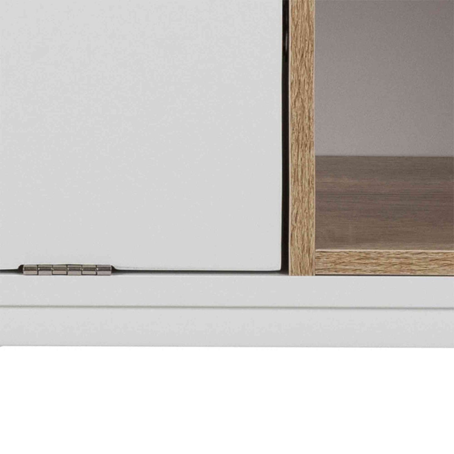 BATLEY Study Desk Console 91.5cm - White & Natural