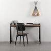 YARA Study Desk 118cm - Black & Natural