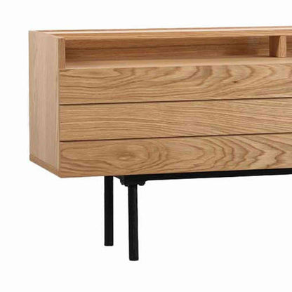 ZANE Entertainment TV Unit 160cm - Natural Oak