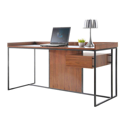 Leo Retro Desk 160cm - Walnut