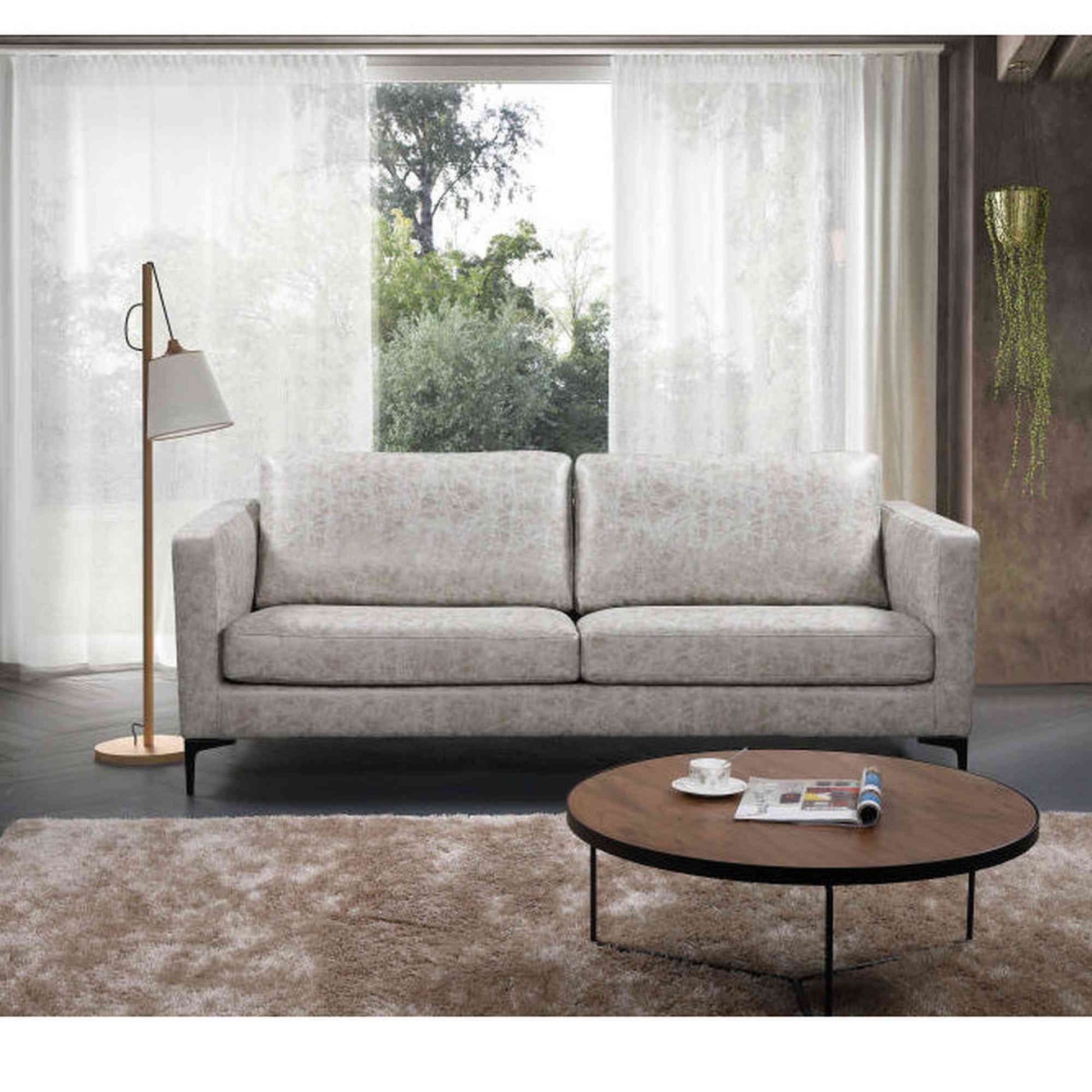 RYLAN 3 Seater Sofa - Taupe Grey,Living Room Furniture,Lounges,Three Seaters,Modern Furniture